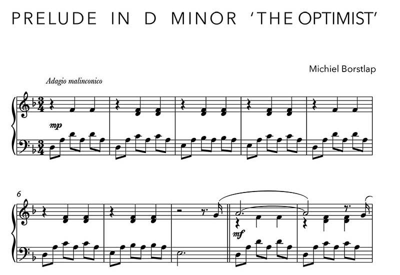 Michiel Borstlap - Prelude in D Minor - The Optimist - (download)